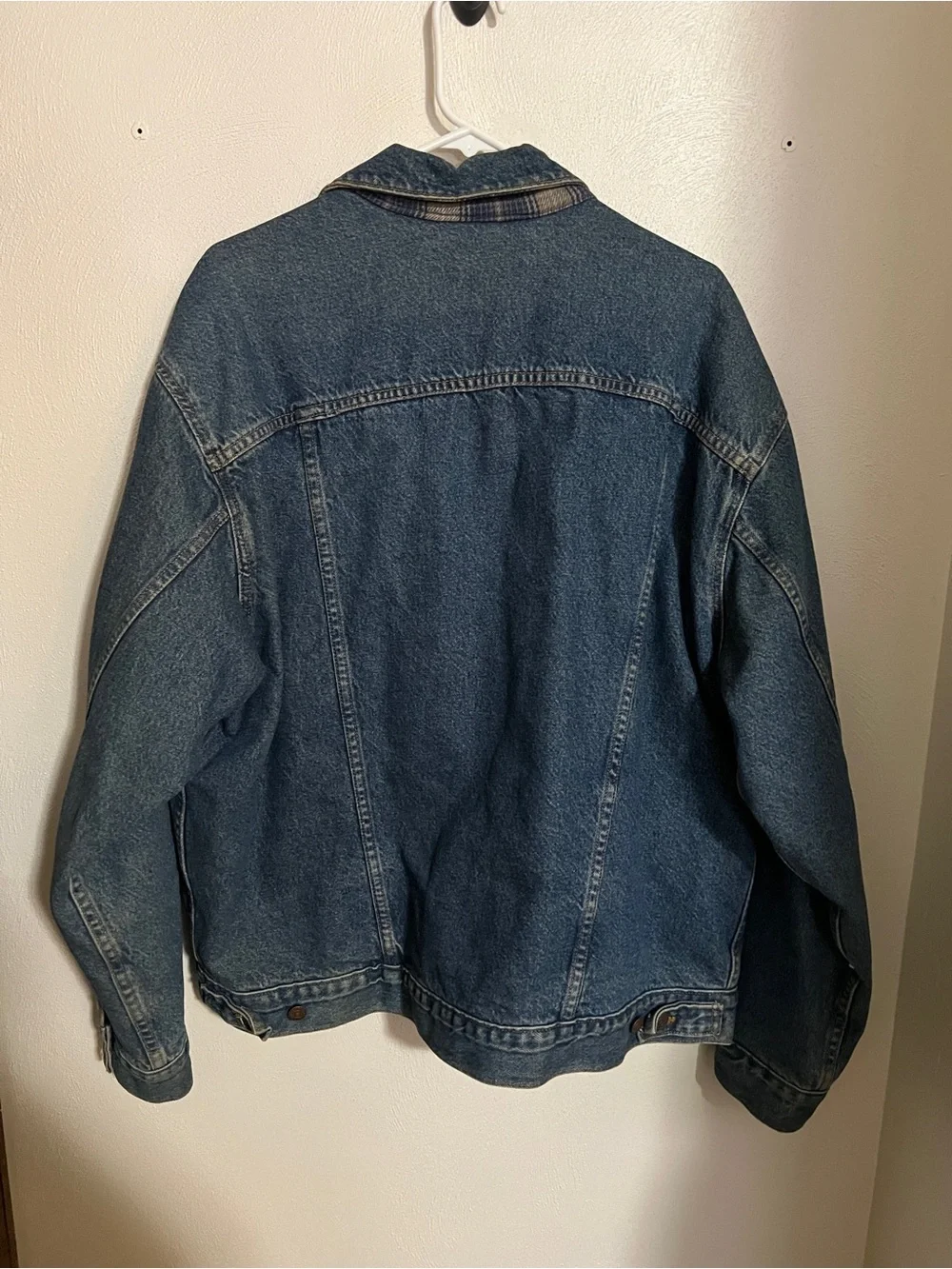LEVI’S‎ *Vintage* 90’s Plaid Lined Trucker Denim Jacket Mens’s Sz L